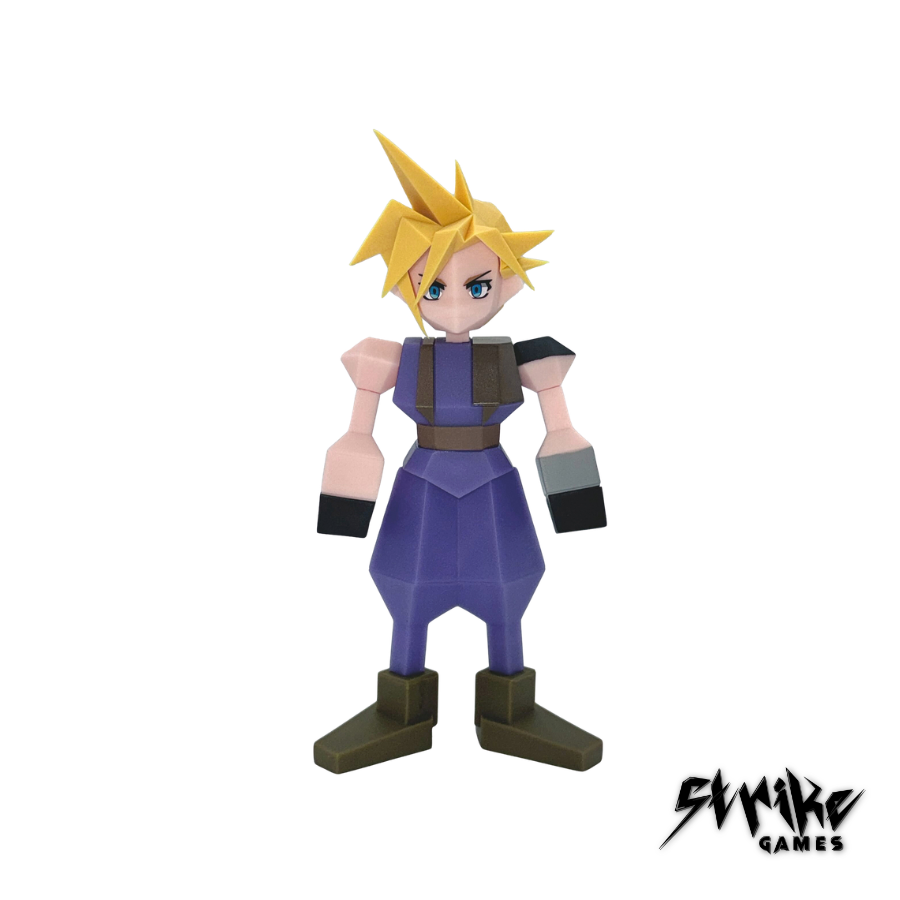 FINAL FANTASY VII - Cloud Strife - Figurine Polygon Soft Vinyl 15cm