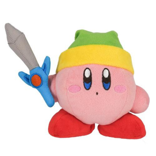 KIRBY - Kirby avec épée - Peluche 12cm