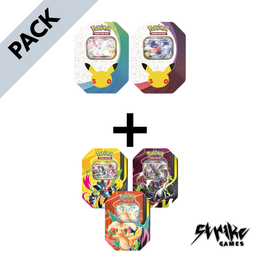 Pack Pokémon : 1 Boîte Nymphali-ex ou Amphinobi-ex 30e Anniversaire + 1 Pokebox 2026/8 (aléatoire) | FR