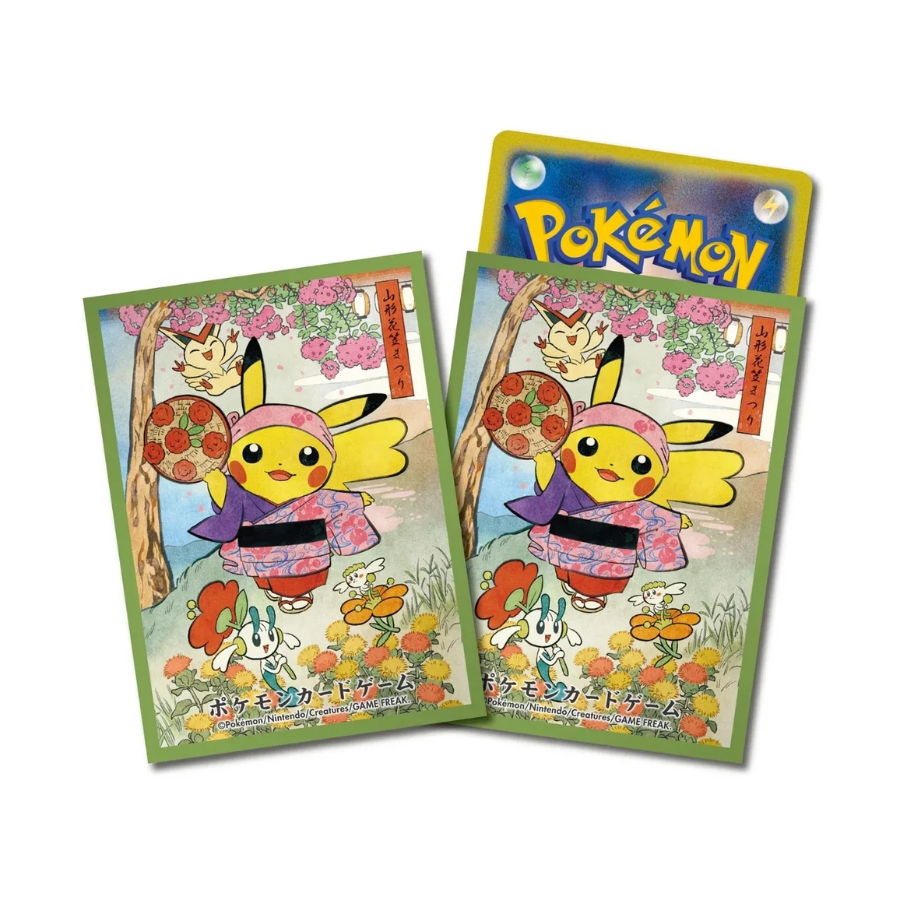 SLEEVES POKEMON CENTER - PIKACHU HANAGASA FESTIVAL