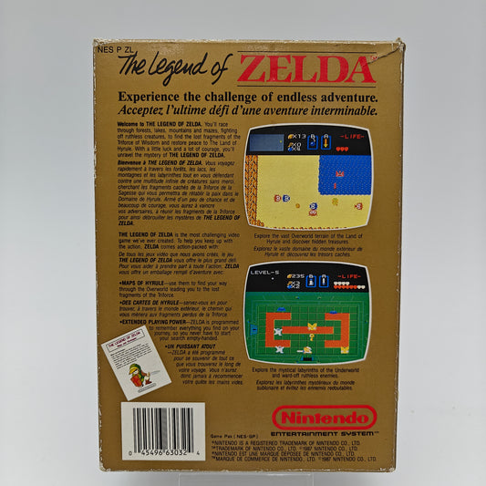 The legend of Zelda - Nintendo Entertainment System