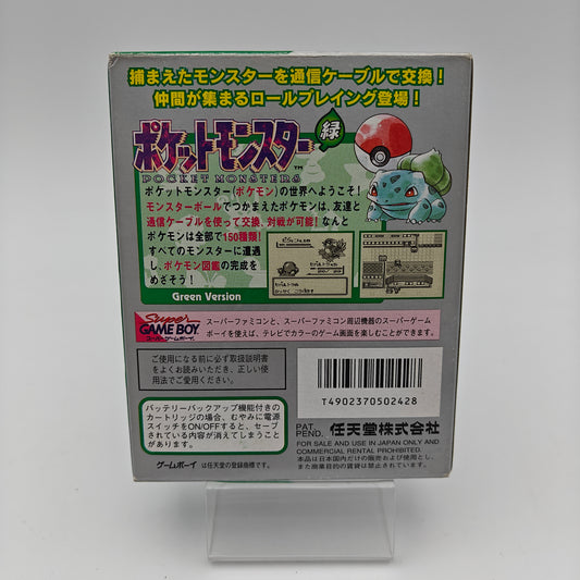 Pokémon Version Verte - Gameboy JAP