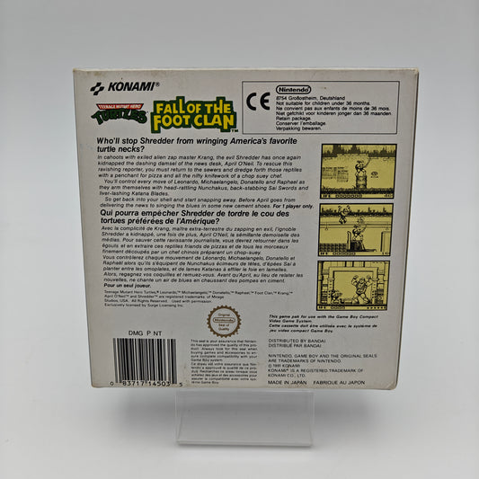 TMNT Fall of The Foot Clan - Gameboy
