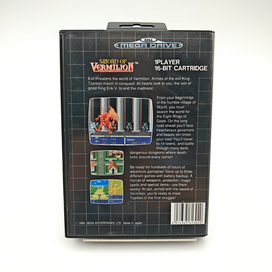 Sword of Vermilion + Guide - Mega Drive