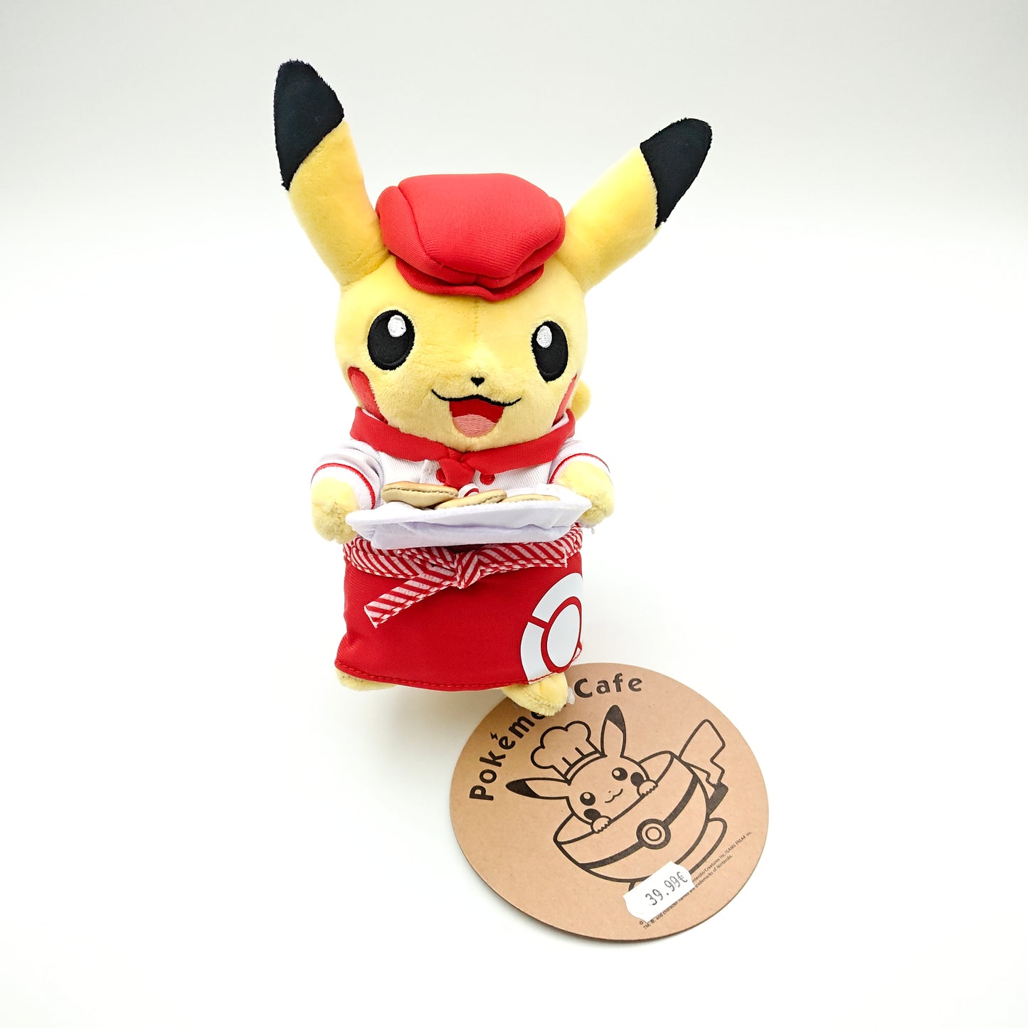 Peluche Pikachu Serveur - Exclusivité Pokémon Café