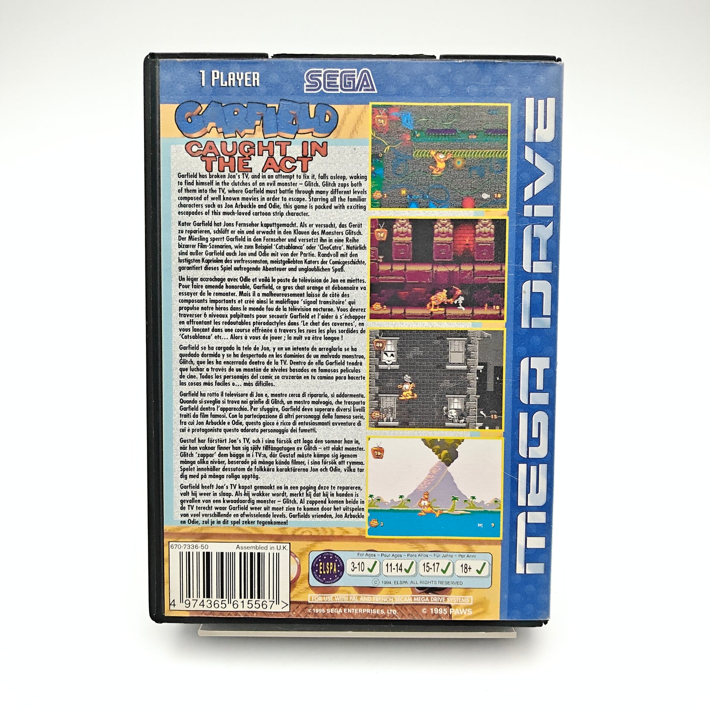 Garfield Caught in the Act - Mega Drive