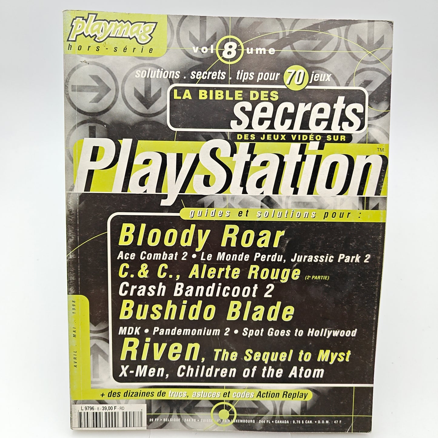 PLAYMAG LA BIBLE DES SECRETS DES JEUX VIDEO SUR PLAYSTATION VOLUME 8 - MAGAZINE JEUX VIDEO