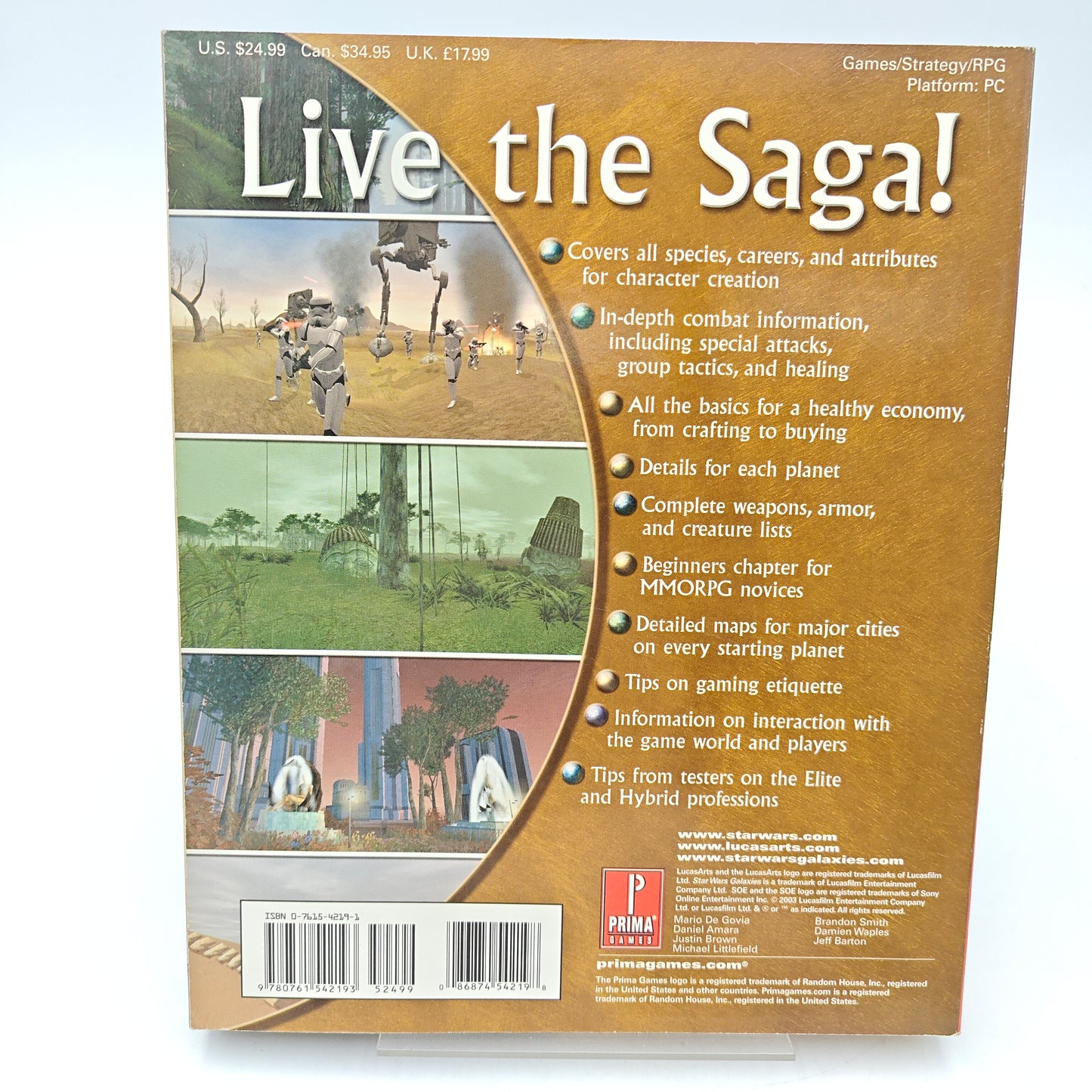 STAR WARS GALAXIES - GUIDE