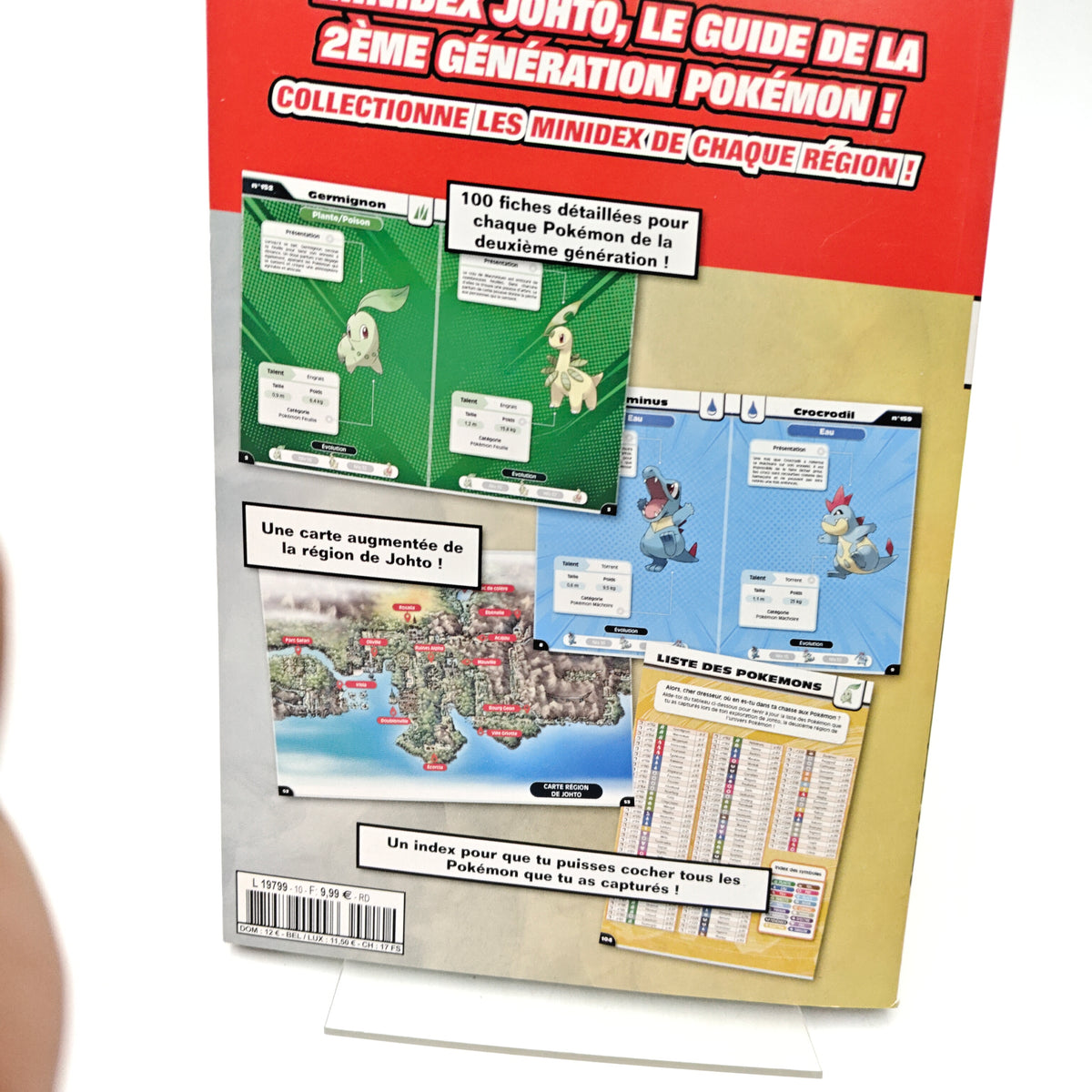 POKEMON MINIDEX REGION JOHTO - LIVRE