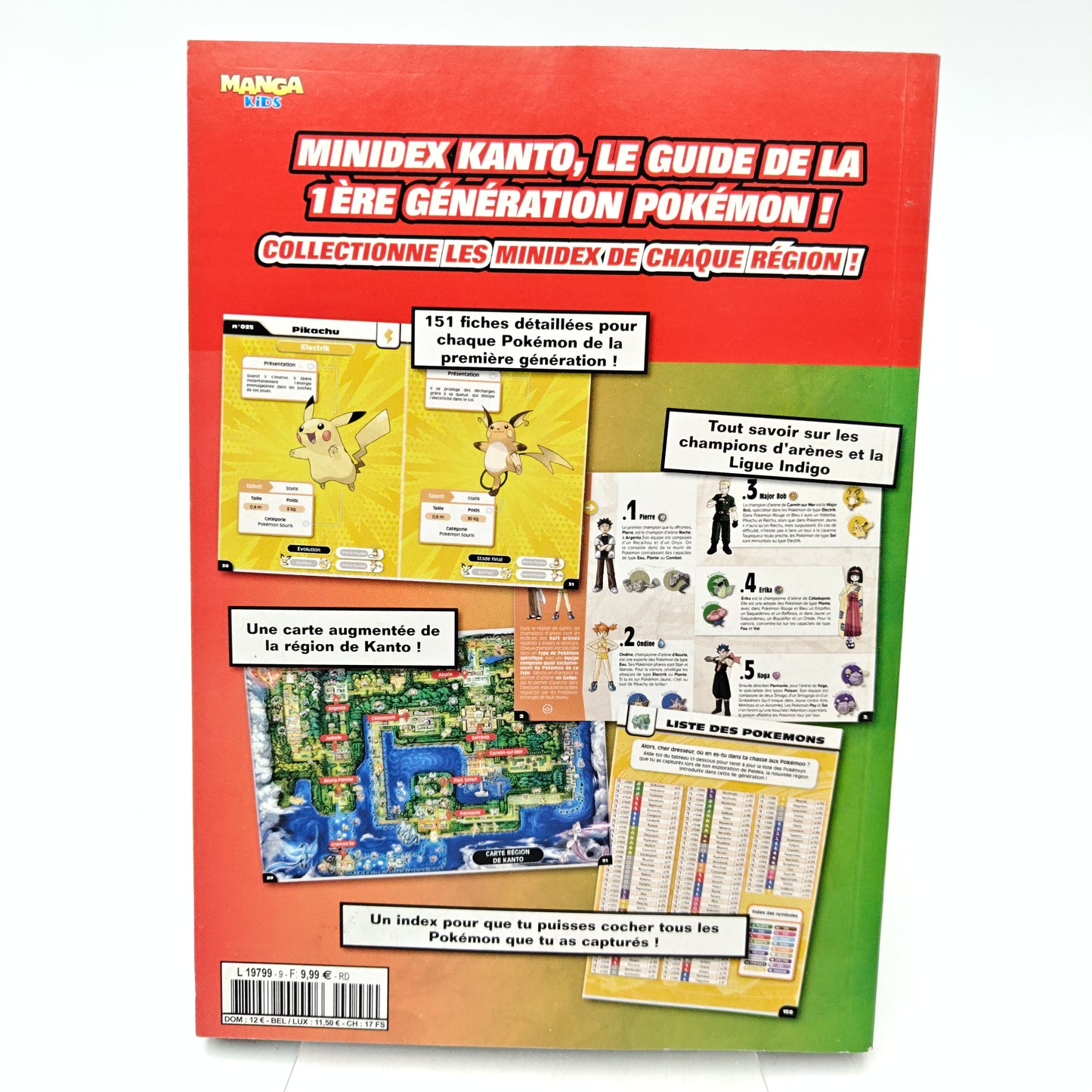 POKEMON MINIDEX REGION KANTO - LIVRE