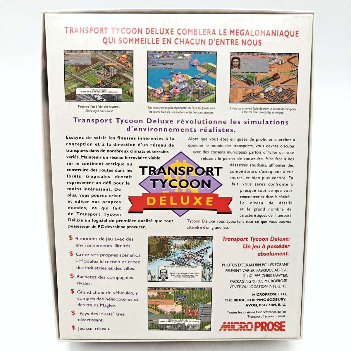 TRANSPORT TYCOON DELUXE - PC BIG BOX