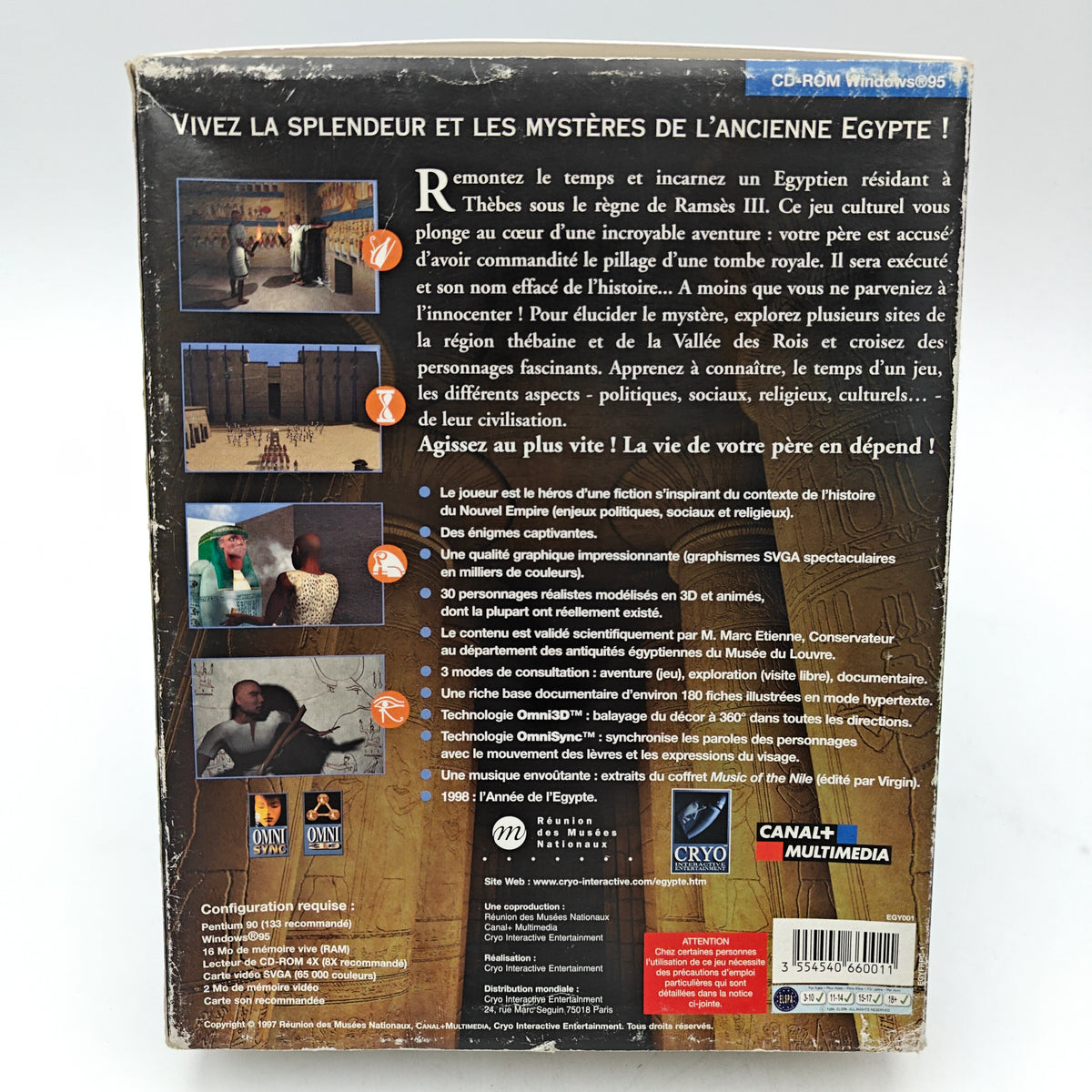 ÉGYPTE 1156 AV. J.-C. : L'ÉNIGME DE LA TOMBE ROYALE - PC BIG BOX