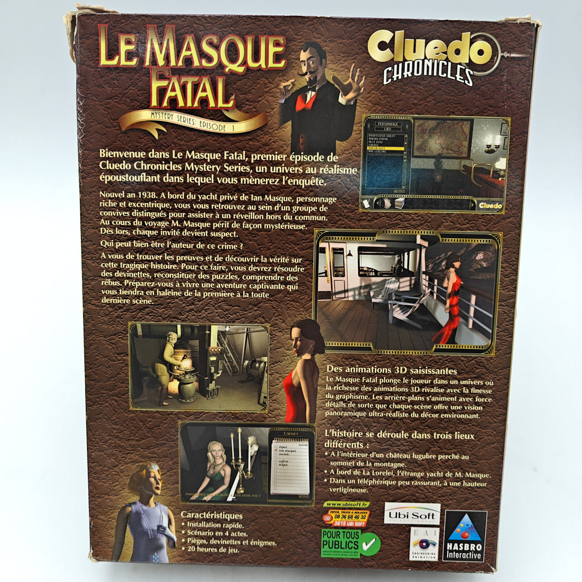 CLUEDO LE MASQUE FATAL - PC BIG BOX
