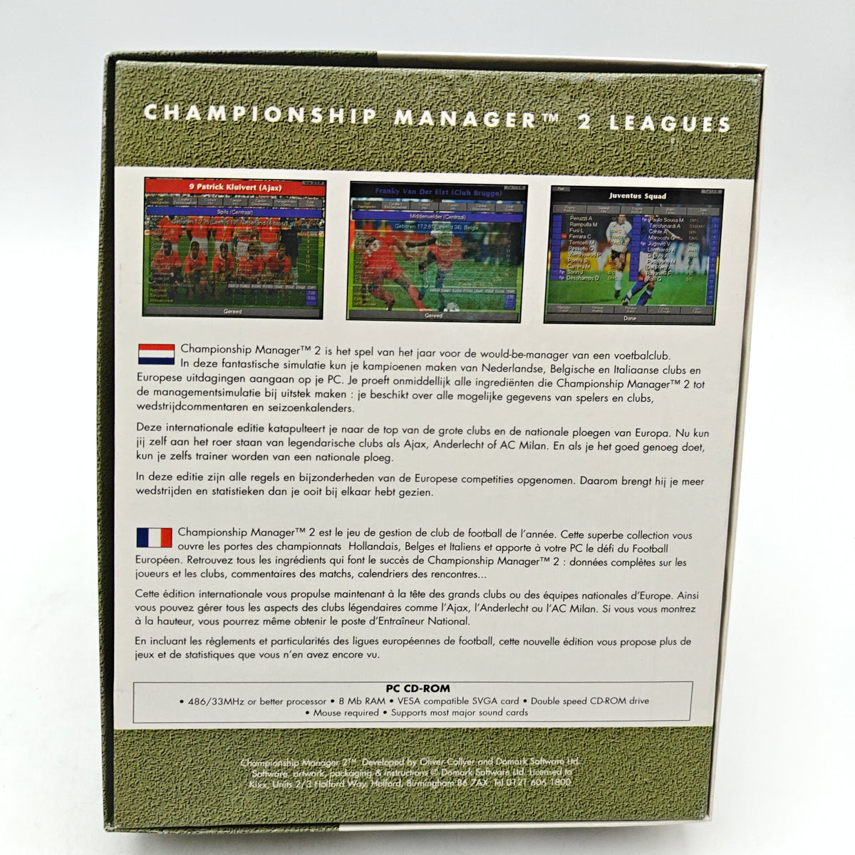 CHAMPIONSHIP MANAGER 2 LEAGUES - PC BIG BOX