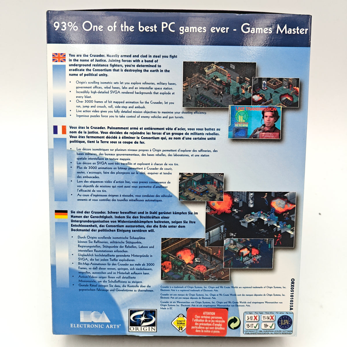 CRUSADER: NO REMORSE - PC BIG BOX