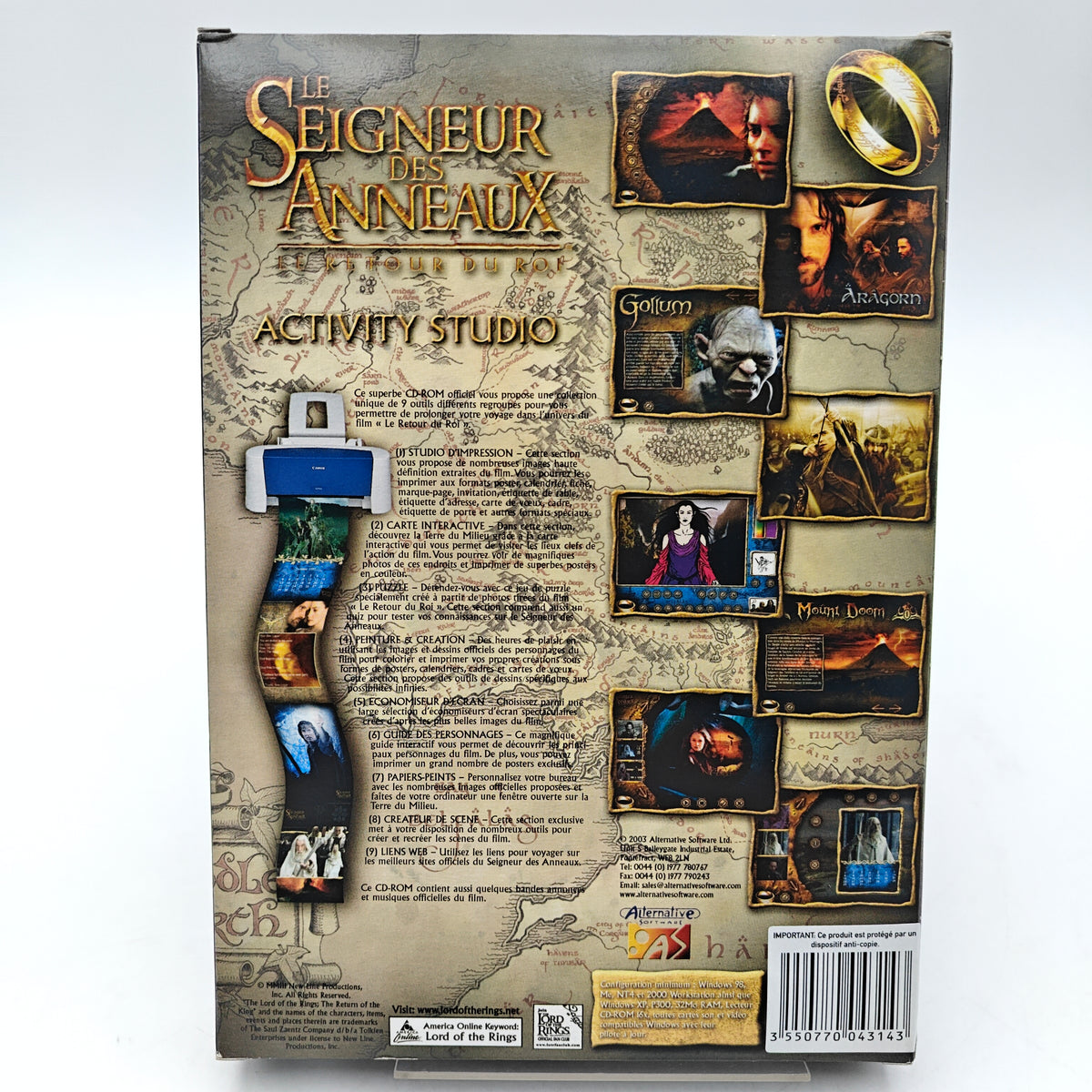 LE SEIGNEUR DES ANNEAUX LE RETOUR DU ROI - PC BIG BOX