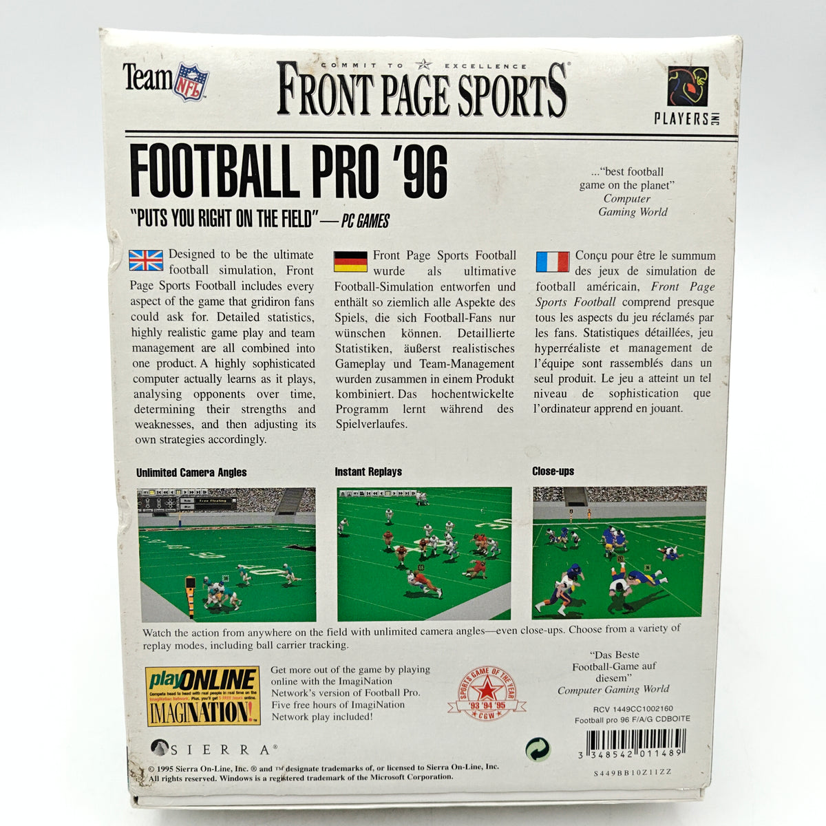 FOOTBALL PRO '96 - PC BIG BOX