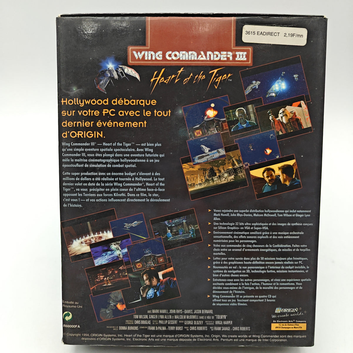 WING COMMANDER III: HEART OF THE TIGER - PC BIG BOX