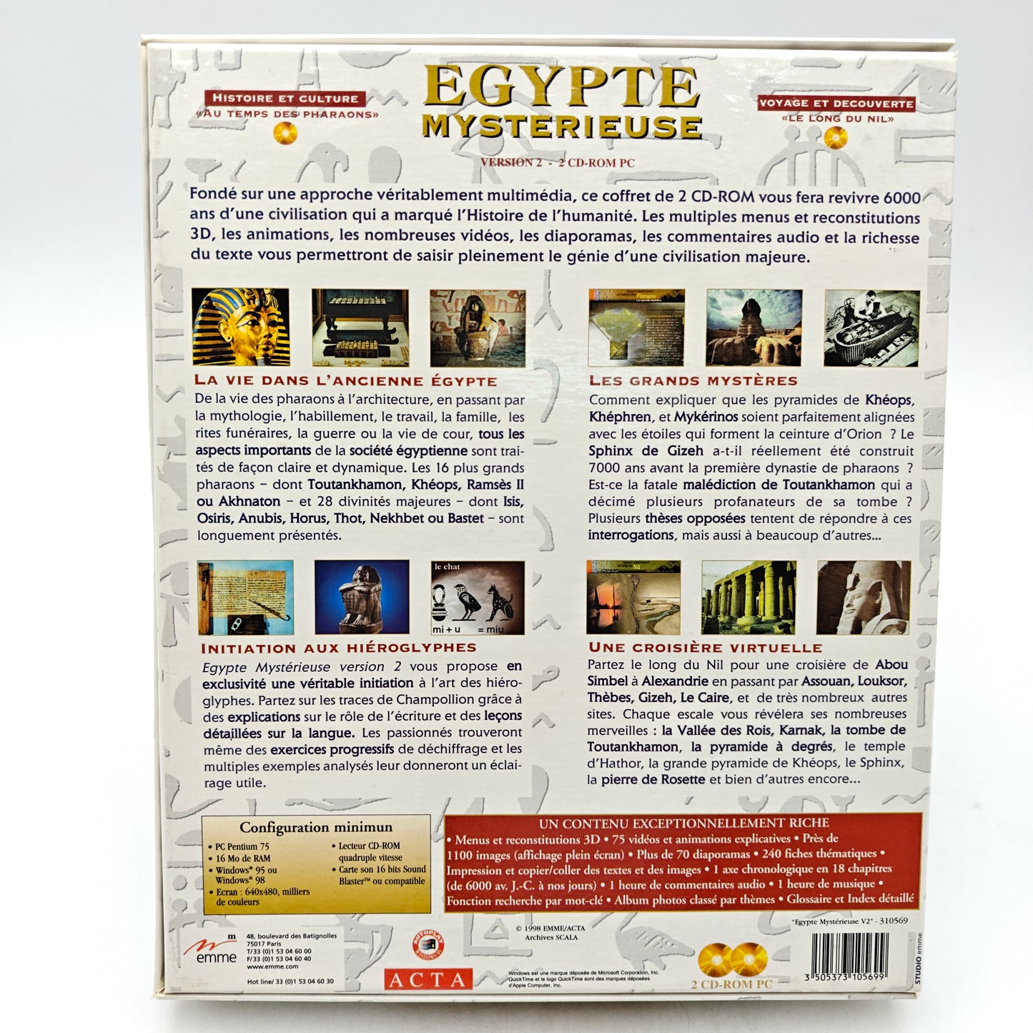 EGYPTE MYSTERIEUSE - PC BIG BOX