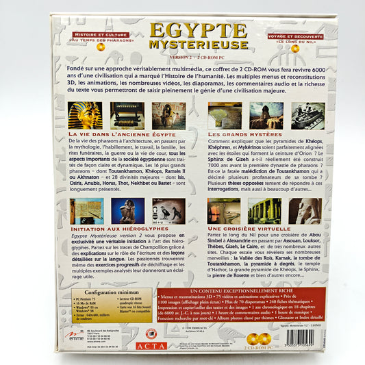 EGYPTE MYSTERIEUSE - PC BIG BOX