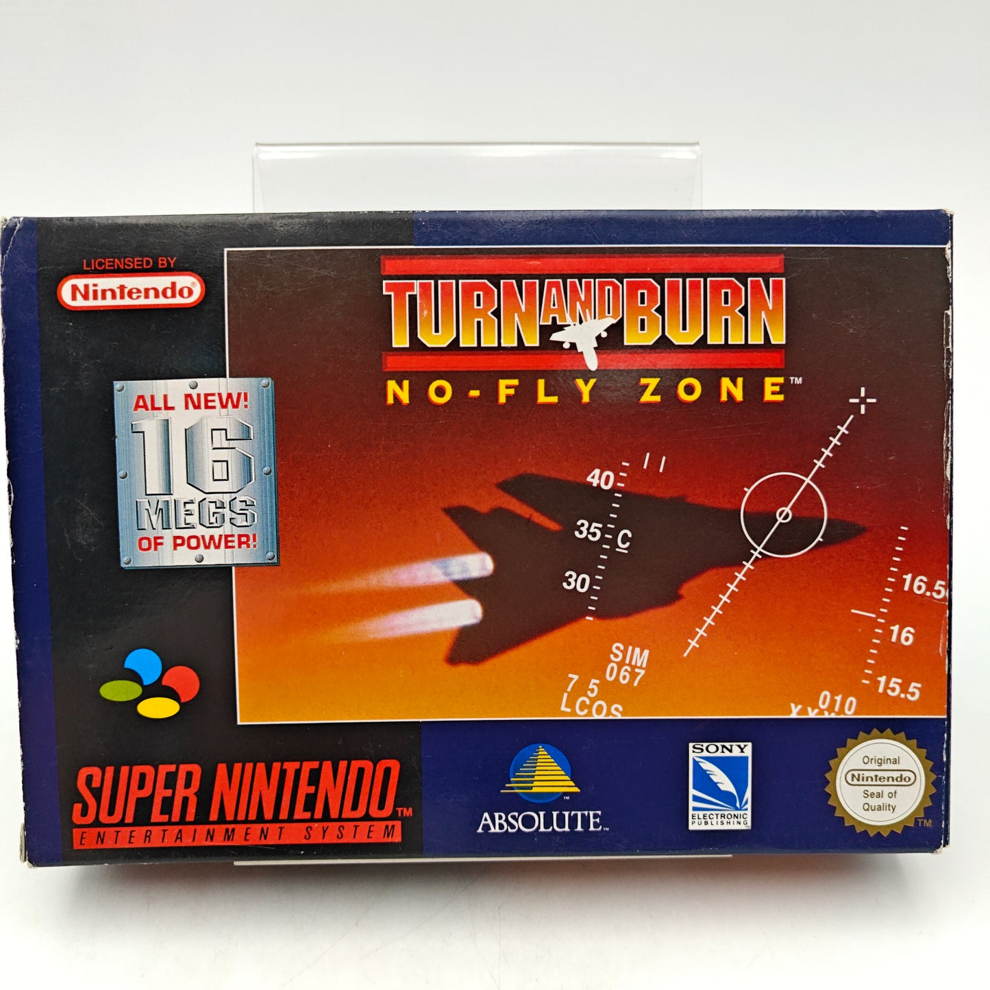 TURN AND BURN: NO-FLY ZONE - SUPER NINTENDO