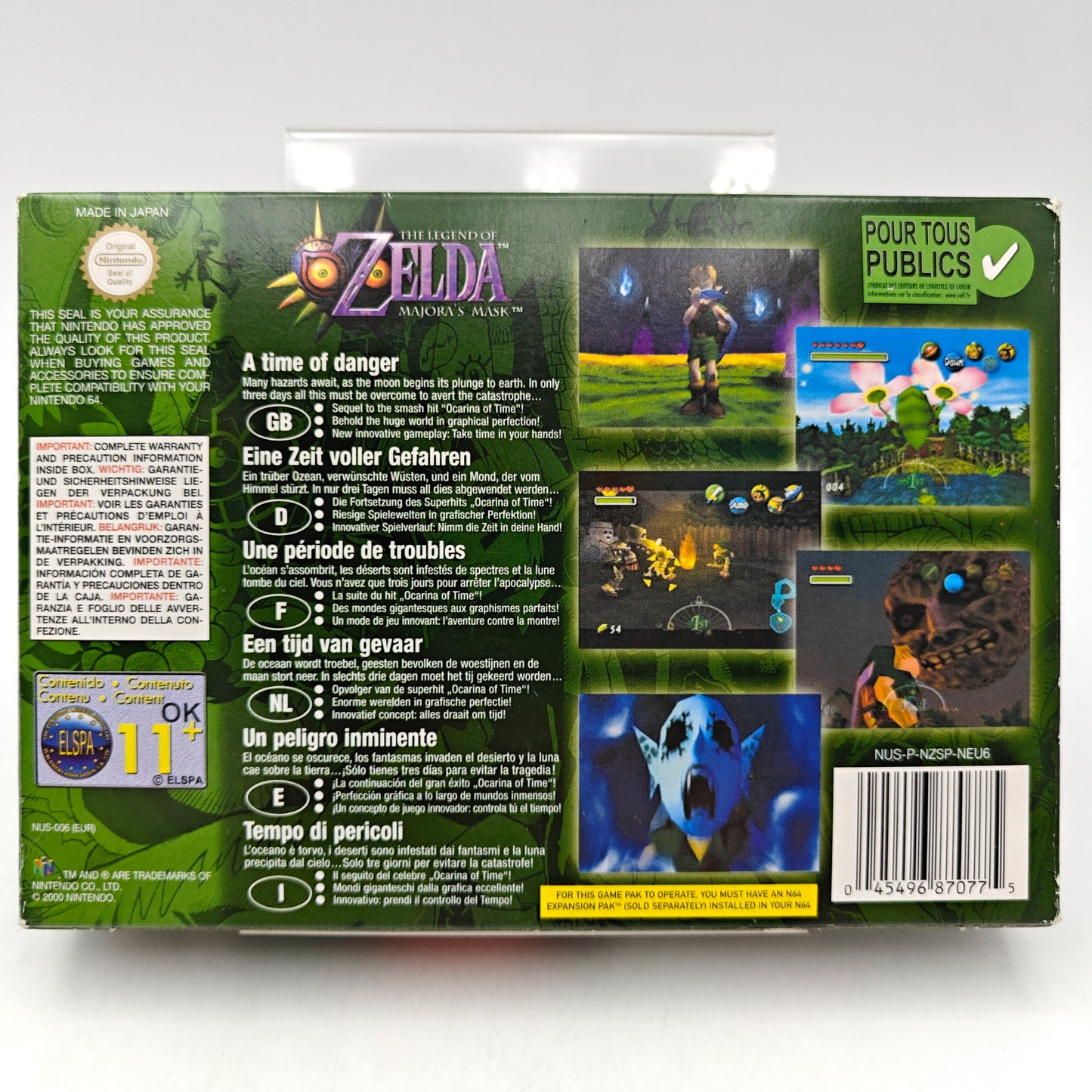 THE LEGEND OF ZELDA: MAJORA'S MASK - NINTENDO 64