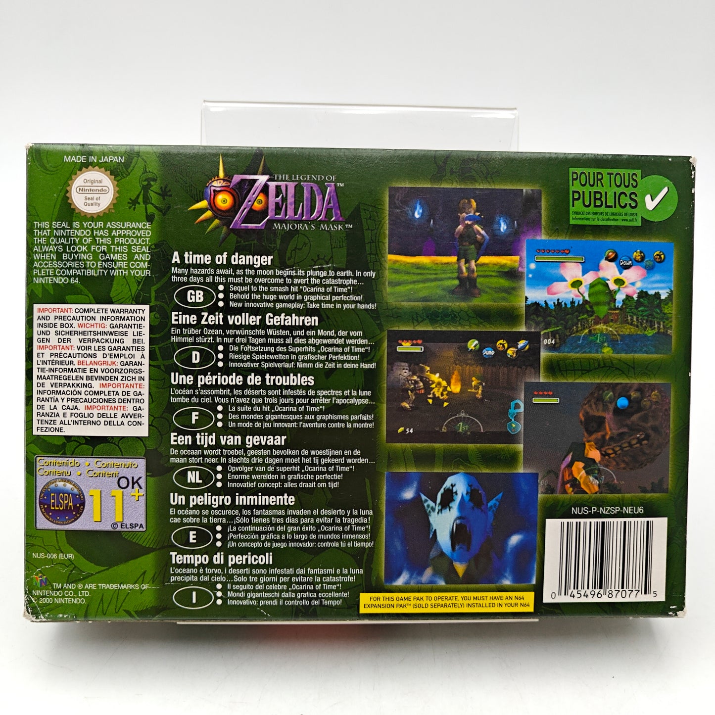 THE LEGEND OF ZELDA: MAJORA'S MASK - NINTENDO 64