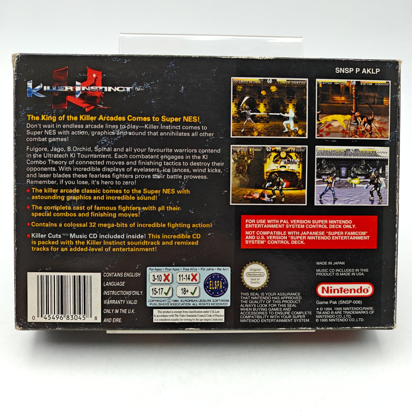KILLER INSTINCT - SUPER NINTENDO