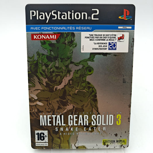 METAL GEAR SOLID 3 : SNAKE EATER STEALBOOK - PLAYSTATION 2