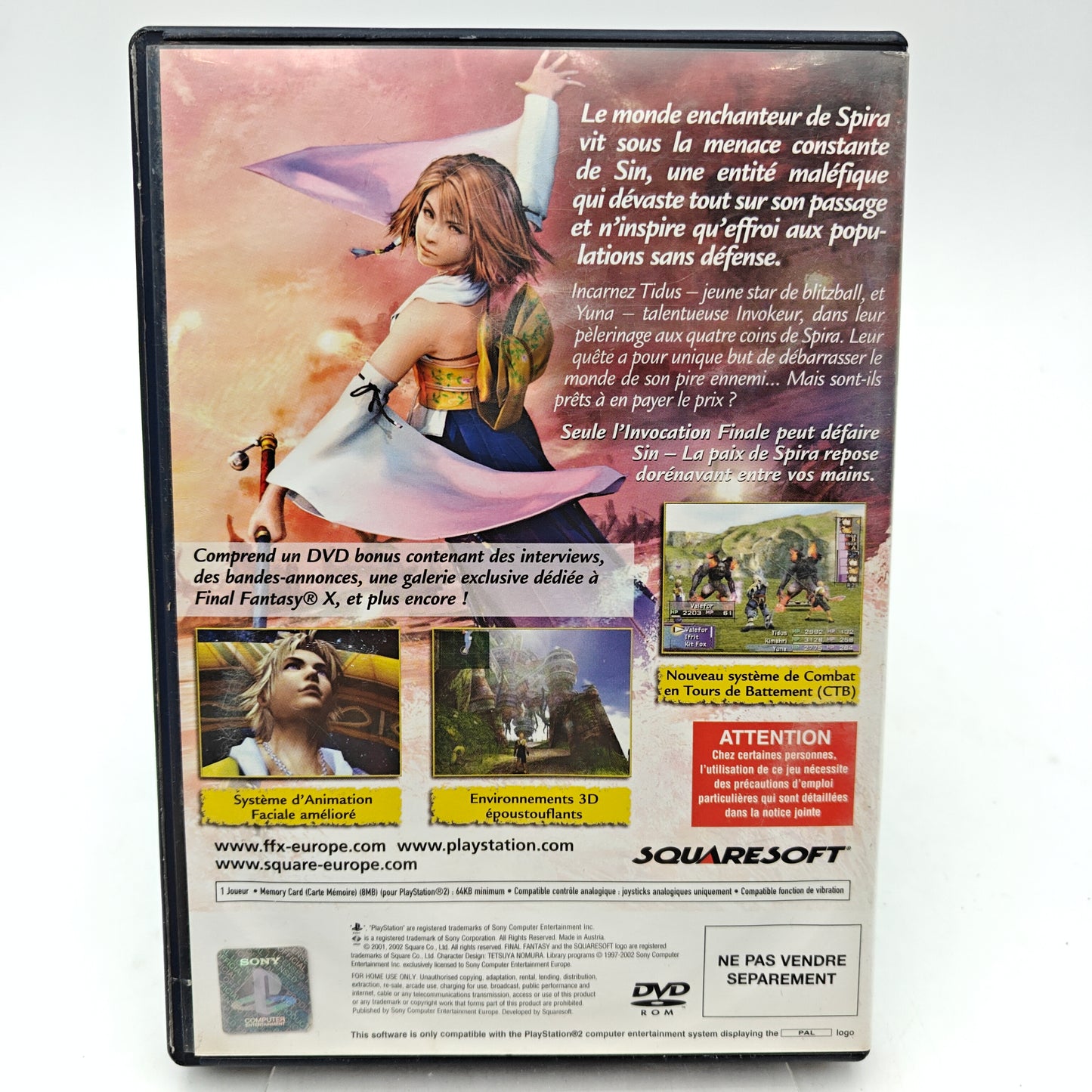 FINAL FANTASY X NOT FOR RESALE - PLAYSTATION 2