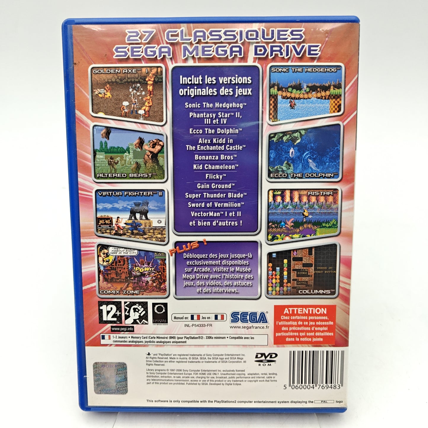 SEGA MEGA DRIVE COLLECTION - PLAYSTATION 2