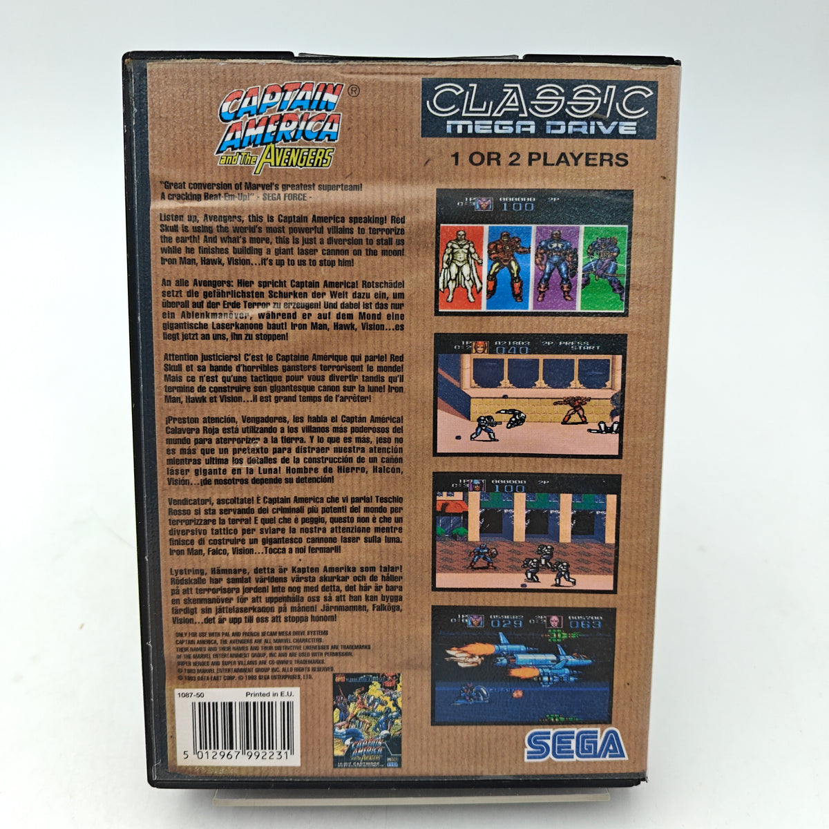 CAPTAIN AMERICA AND THE AVENGERS - MEGA DRIVE