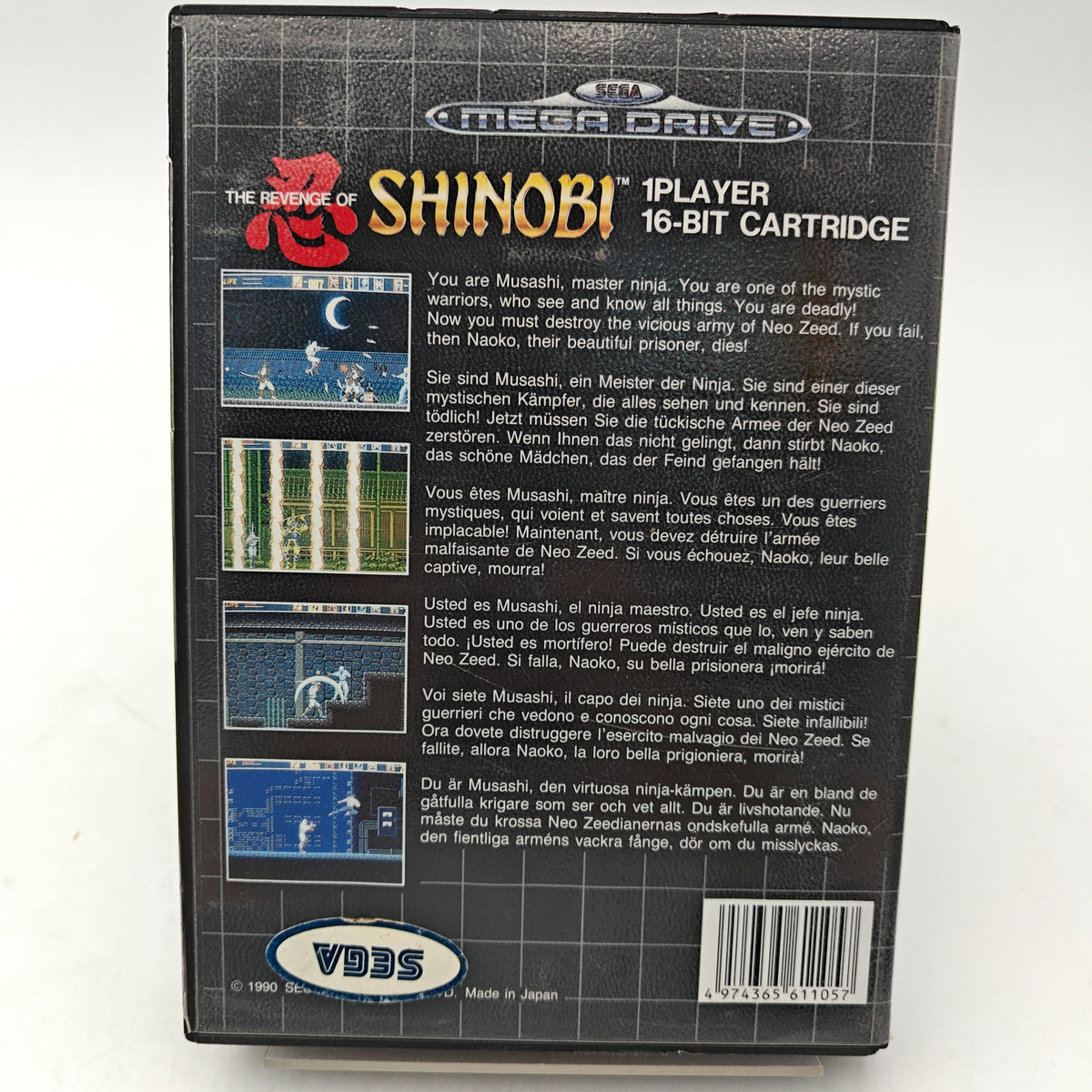 THE REVENGE OF SHINOBI - MEGA DRIVE