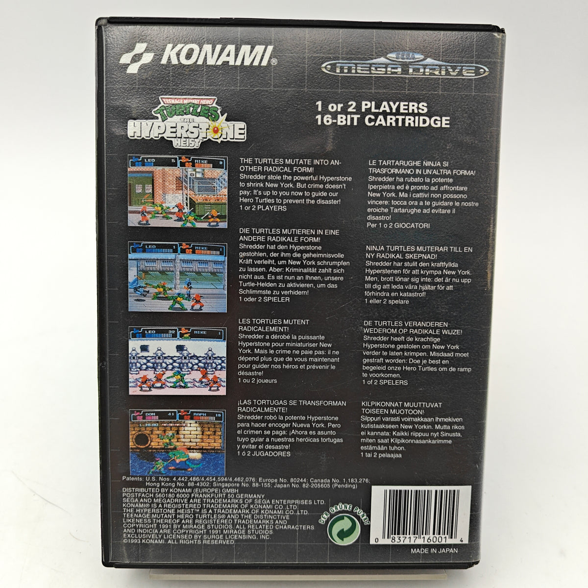 TEENAGE MUTANT HERO TURTLES: THE HYPERSTONE HEIST - MEGA DRIVE
