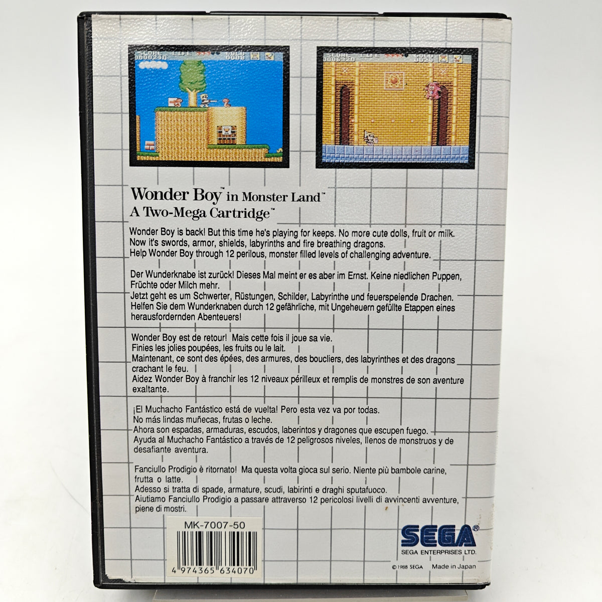 WONDER BOY IN MONSTER LAND - MASTER SYSTEM