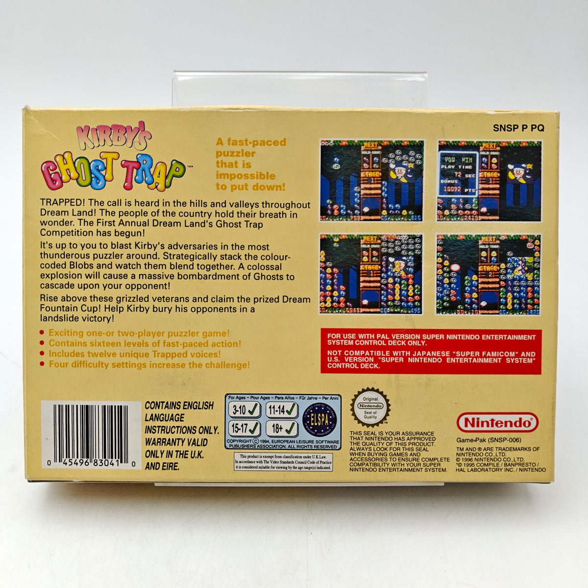 KIRBY'S GHOST TRAP - SUPER NINTENDO