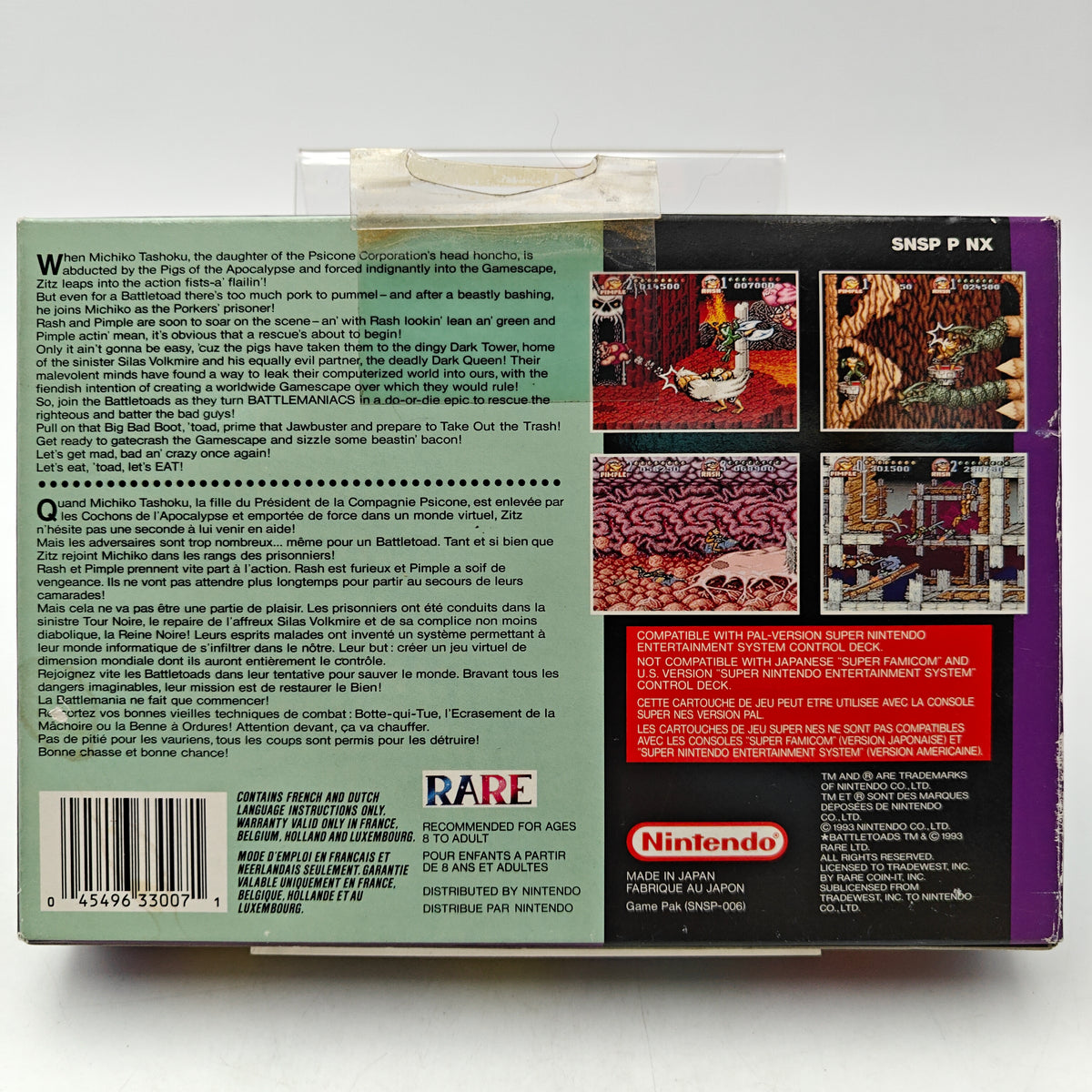 BATTLETOADS IN BATTLEMANIACS - SUPER NINTENDO