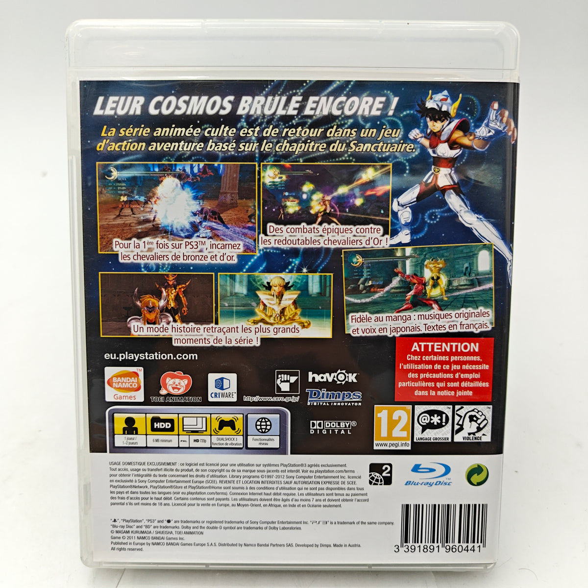 SAINT SEIYA: LA BATAILLE DU SANCTUAIRE - PLAYSTATION 3