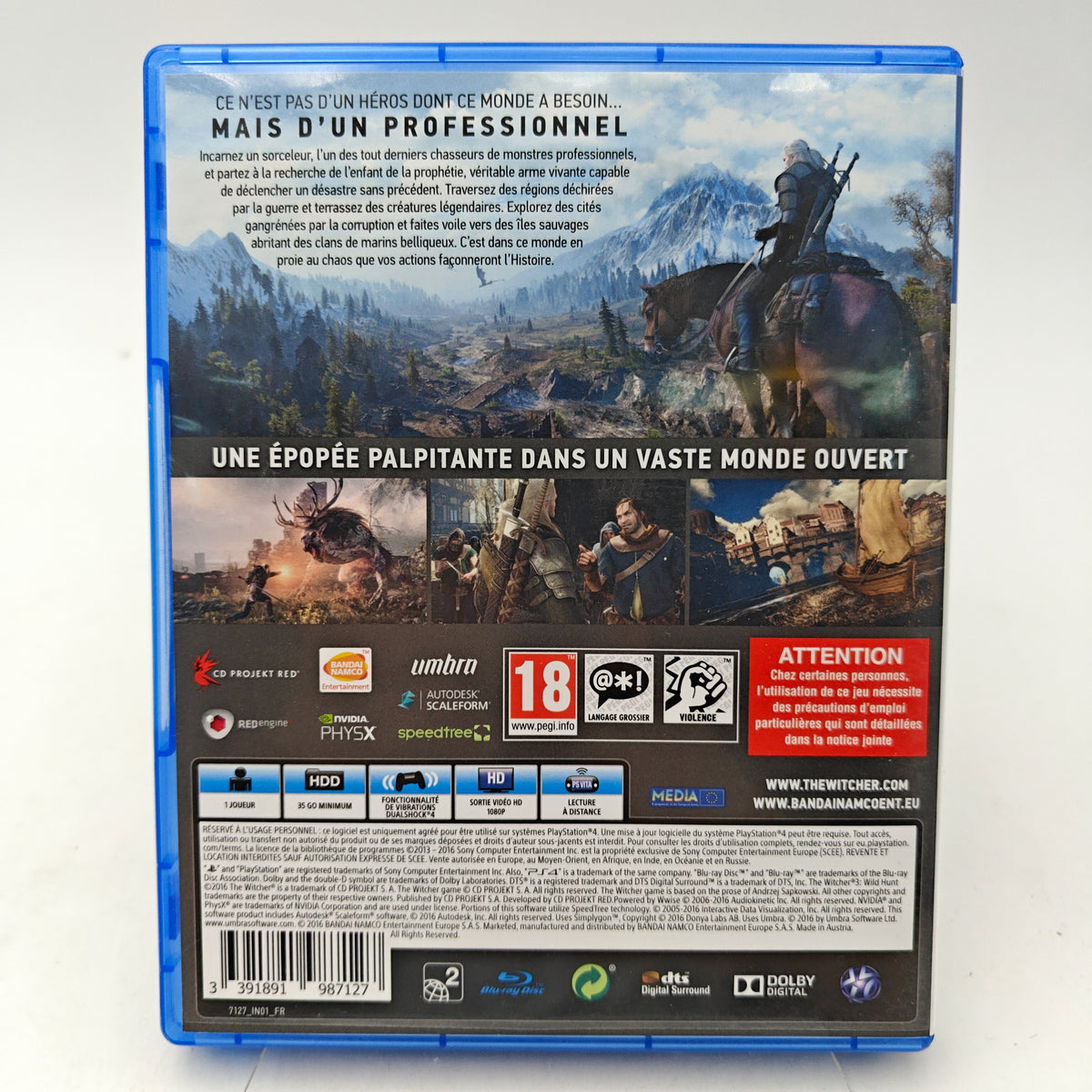 THE WITCHER 3: WILD HUNT - PLAYSTATION 4