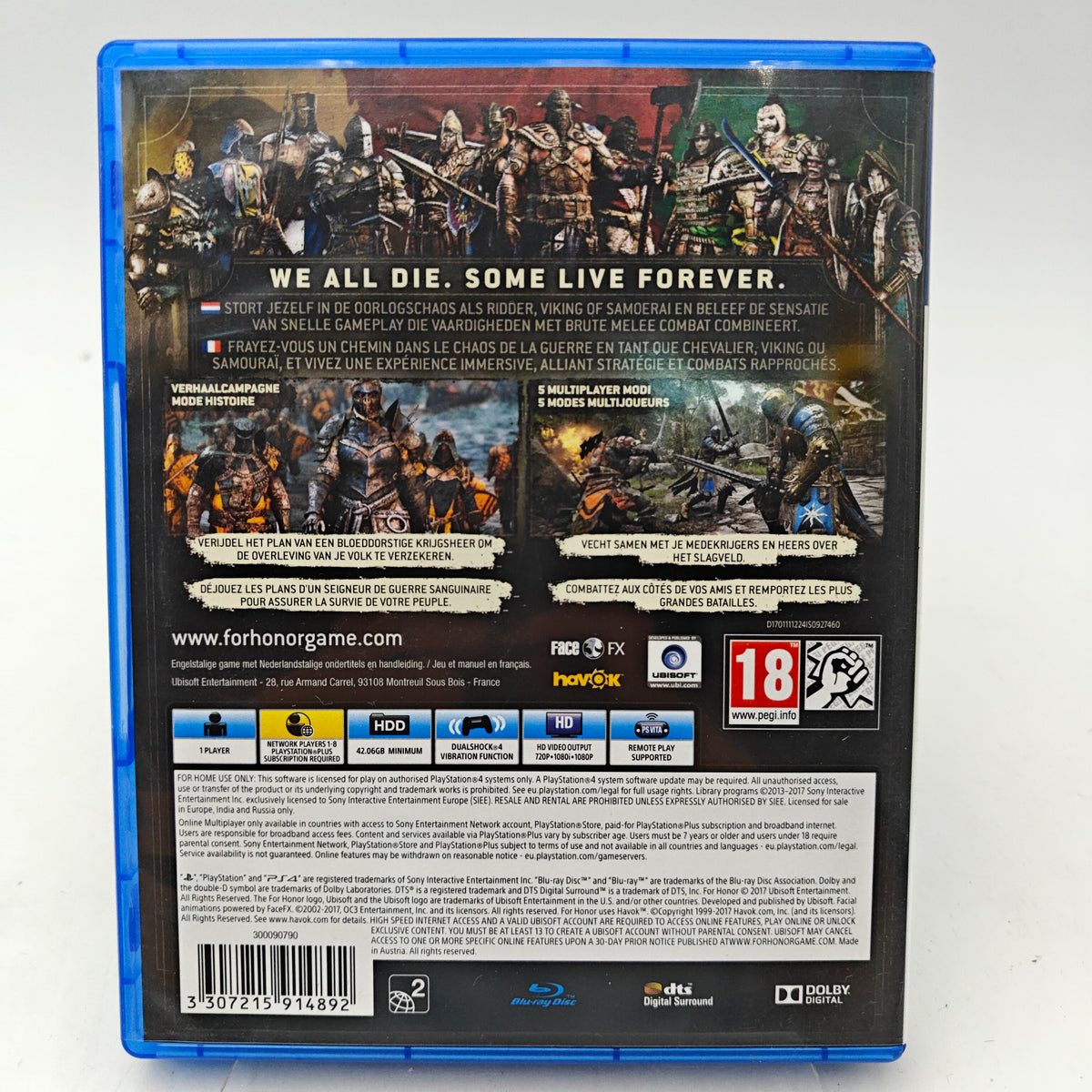 FOR HONOR - PLAYSTATION 4
