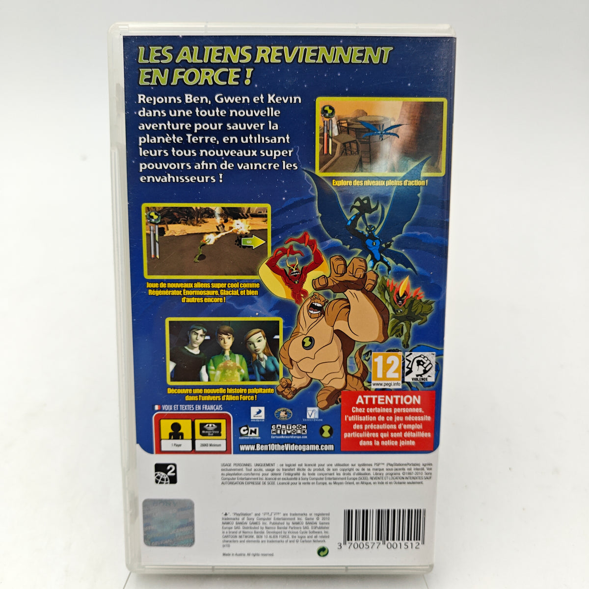 BEN 10 ALIEN FORCE - PLAYSTATION PORTABLE