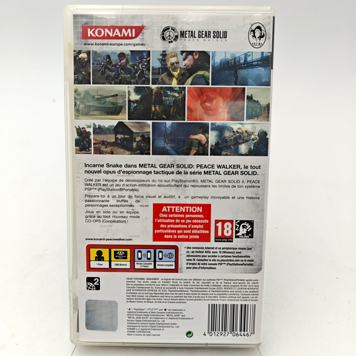 METAL GEAR SOLID: PEACE WALKER - PLAYSTATION PORTABLE