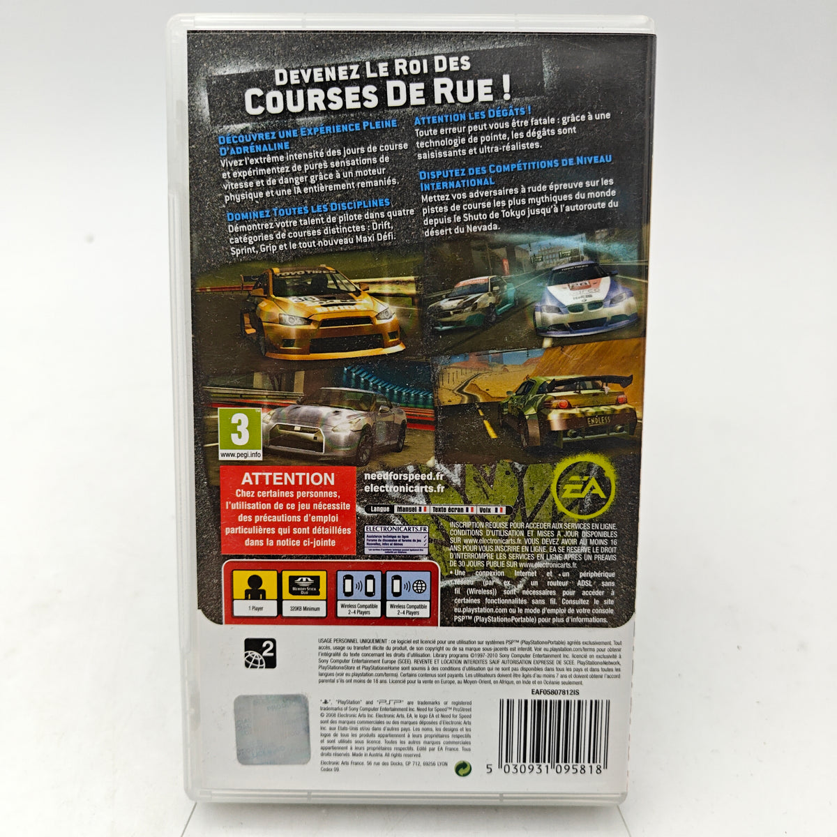 NEED FOR SPEED: PROSTREET - PLAYSTATION PORTABLE