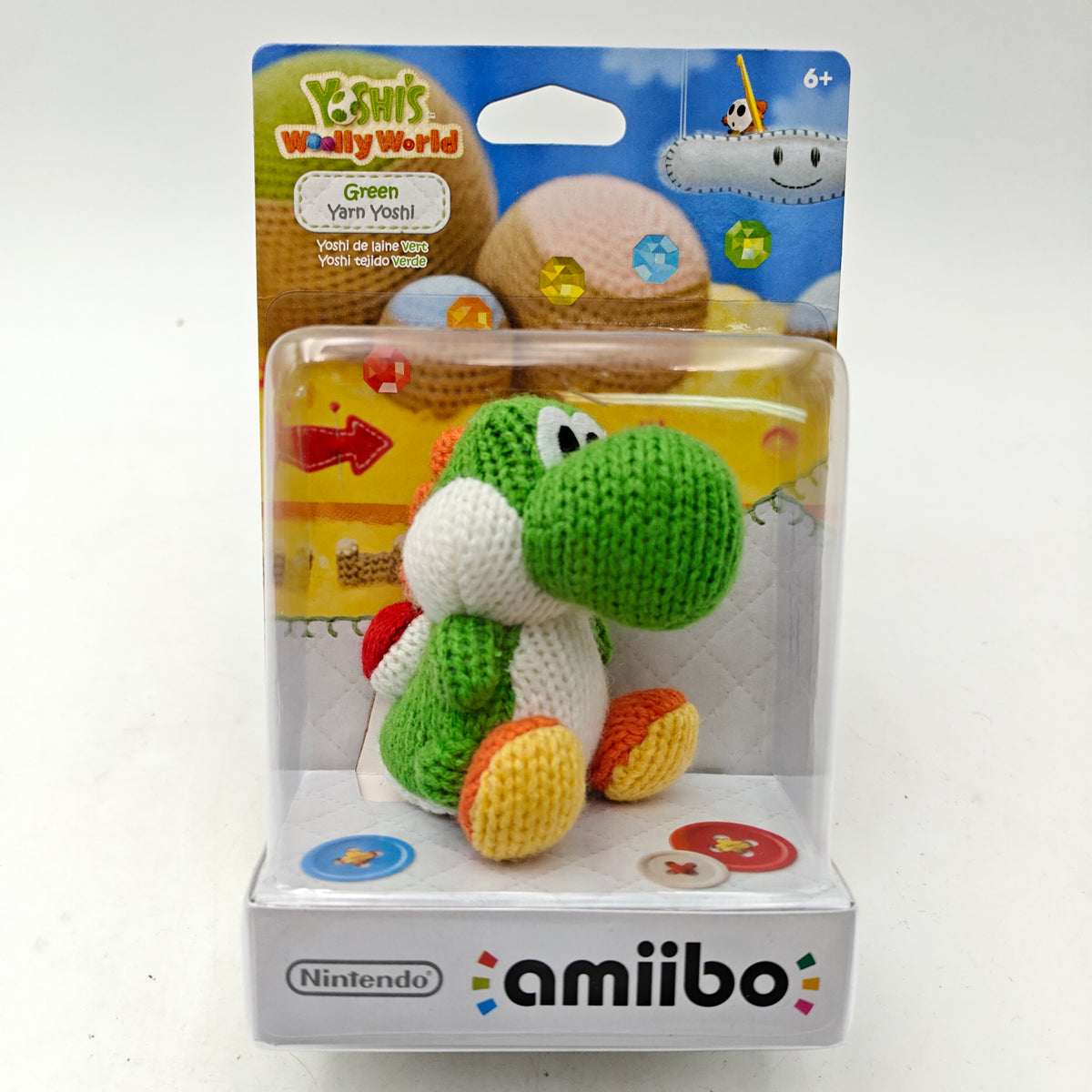 YOSHI'S WOOLLY WORLD AMIIBO - GREEN YARN YOSHI -