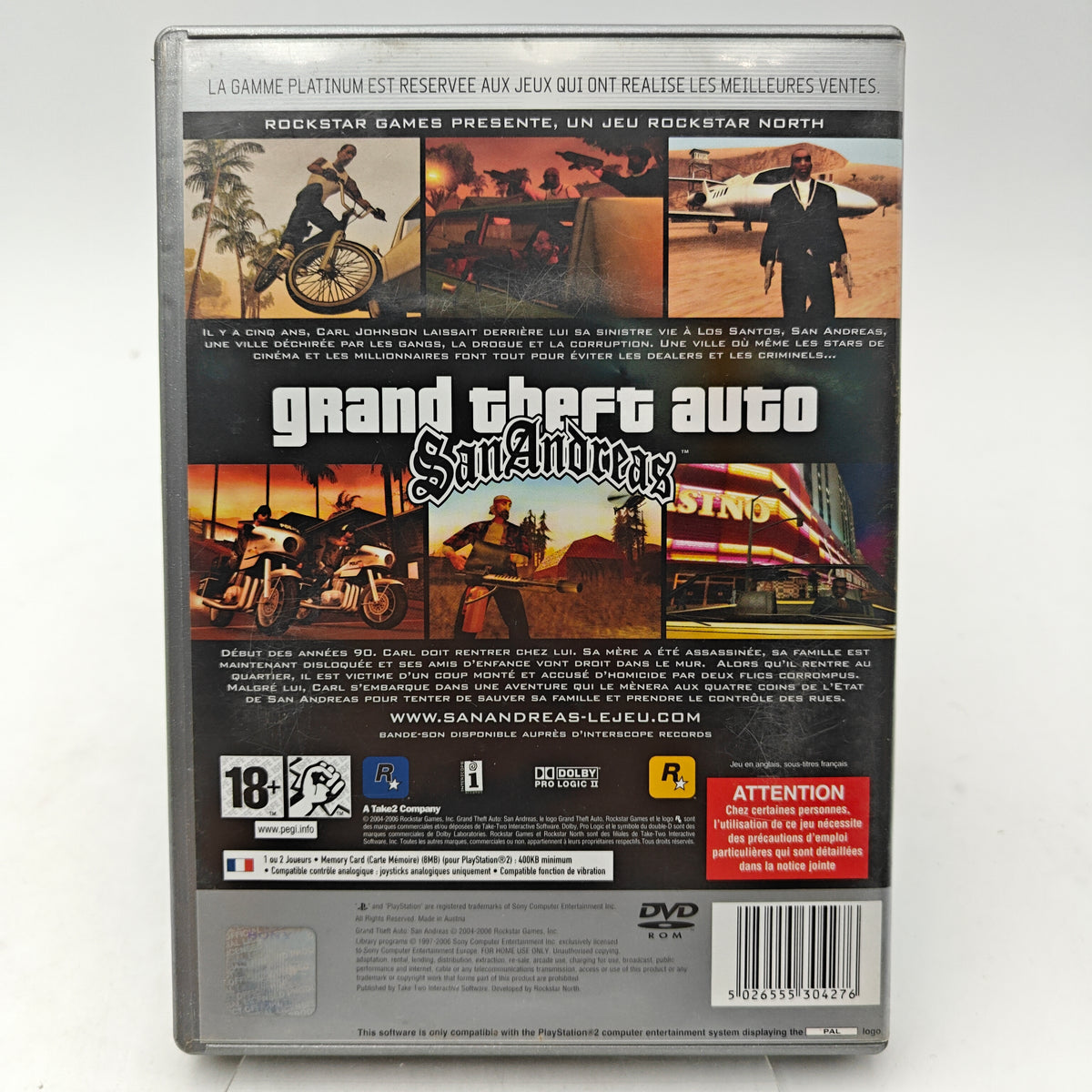 GRAND THEFT AUTO: SAN ANDREAS - PLAYSTATION 2