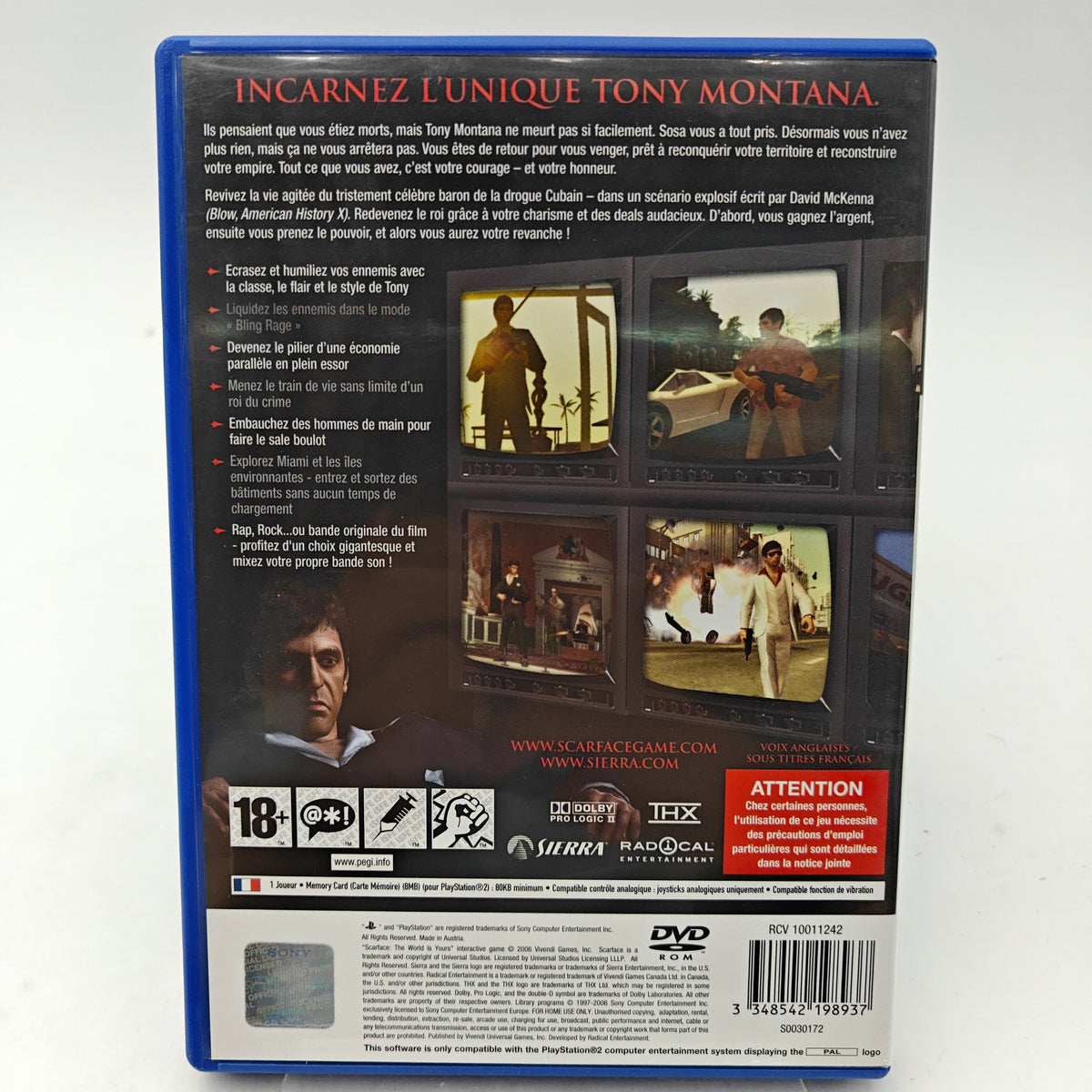 SCARFACE: THE WORLD IS YOURS - PLAYSTATION 2