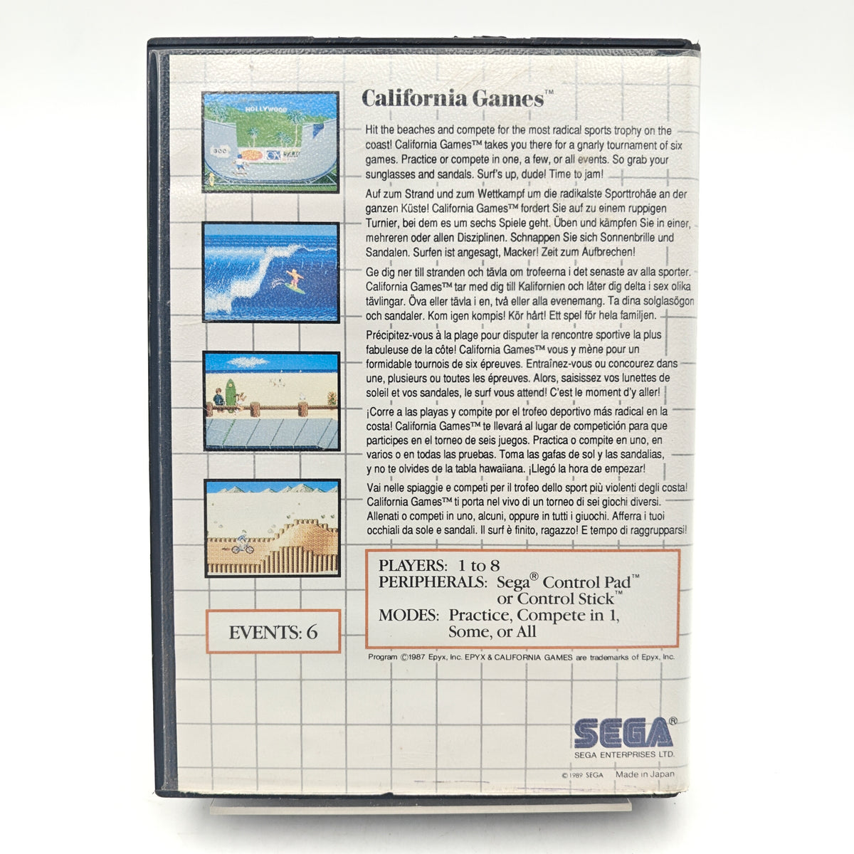 CALIFORNIA GAMES - MASTER SYSTEM