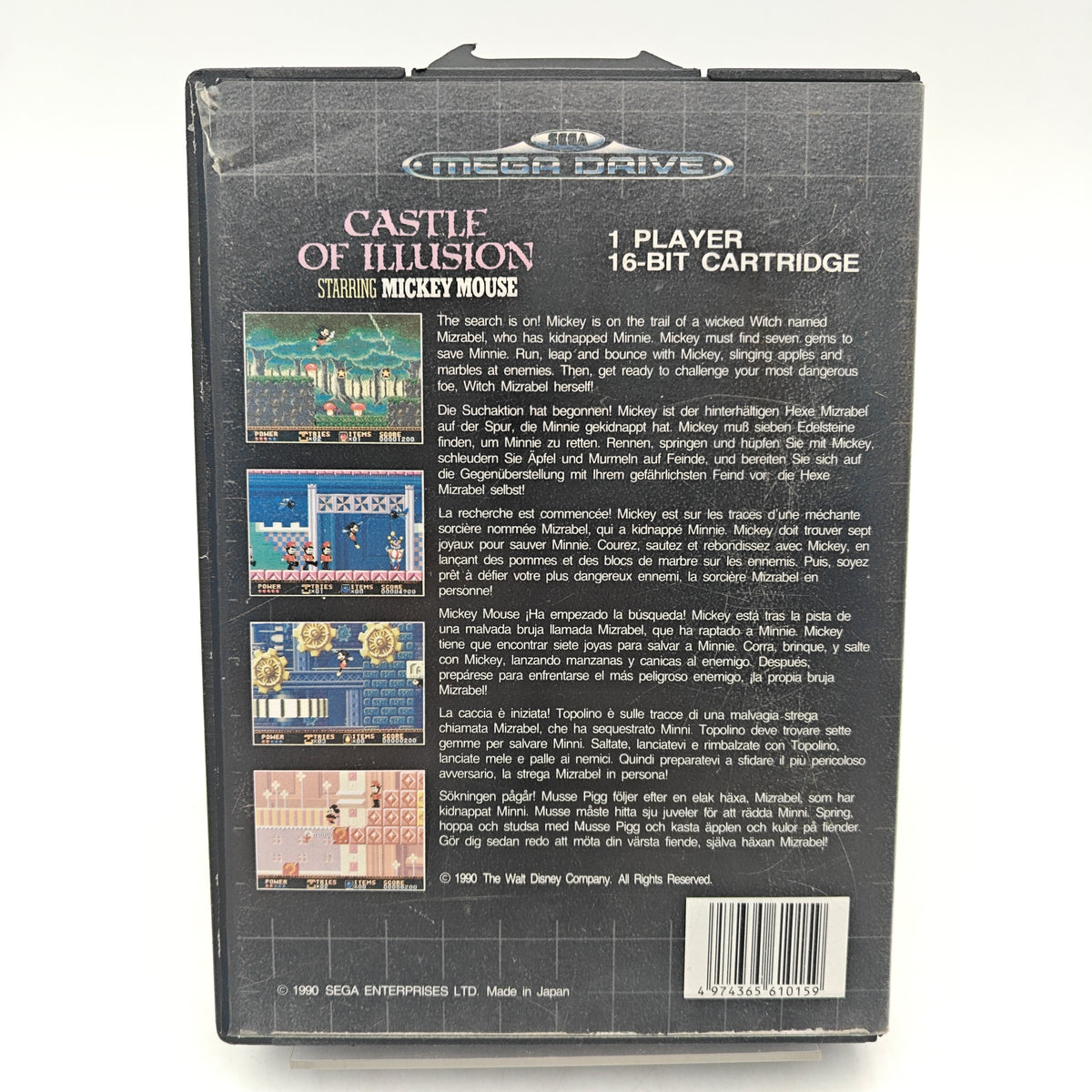 CASTLE OF ILLUSION - MEGA DRIVE