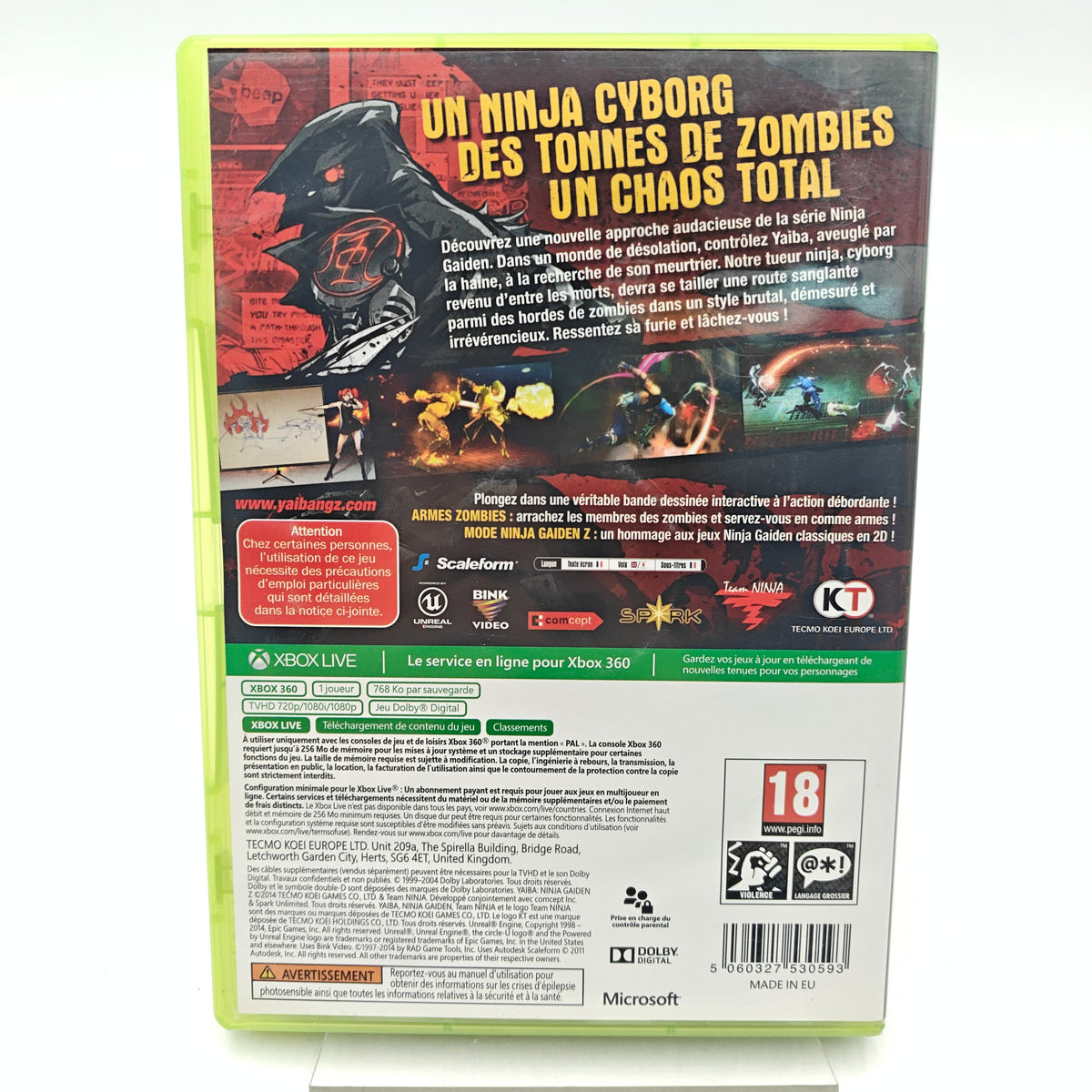 YAIBA: NINJA GAIDEN Z - XBOX 360