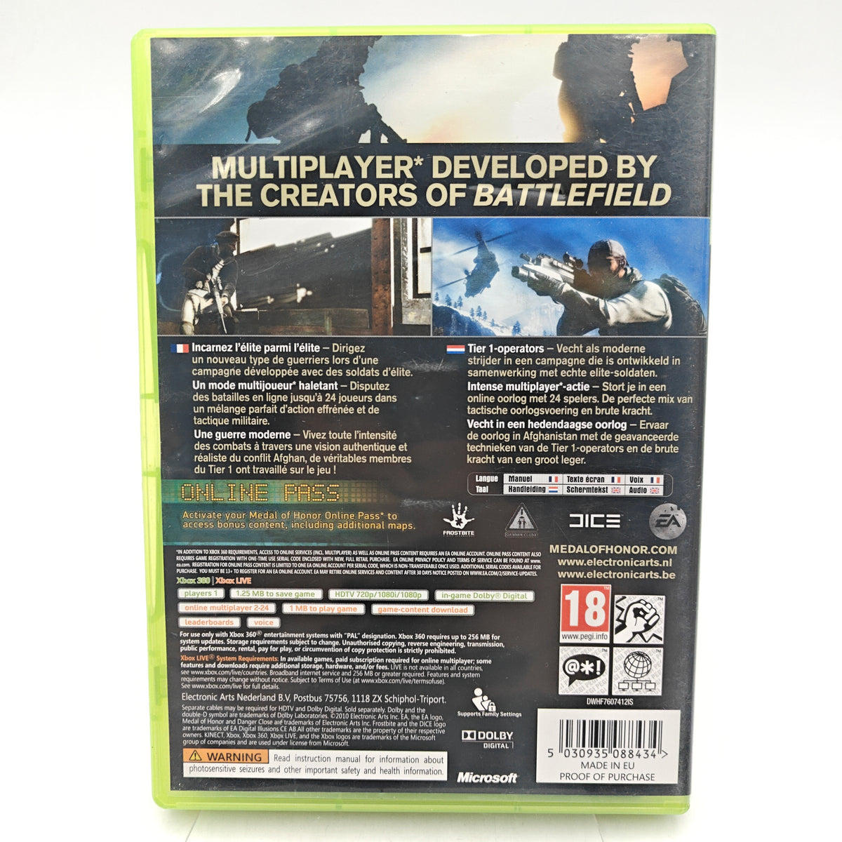 MEDAL OF HONOR - XBOX 360